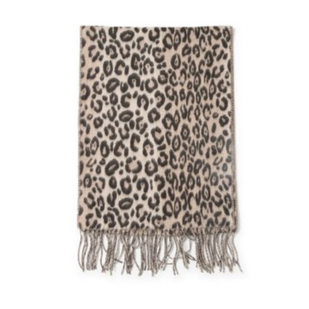 V. Fraas Cashmink Leopard Muffler Scarf – NWT | MSRP $58 - Picture 2 of 4